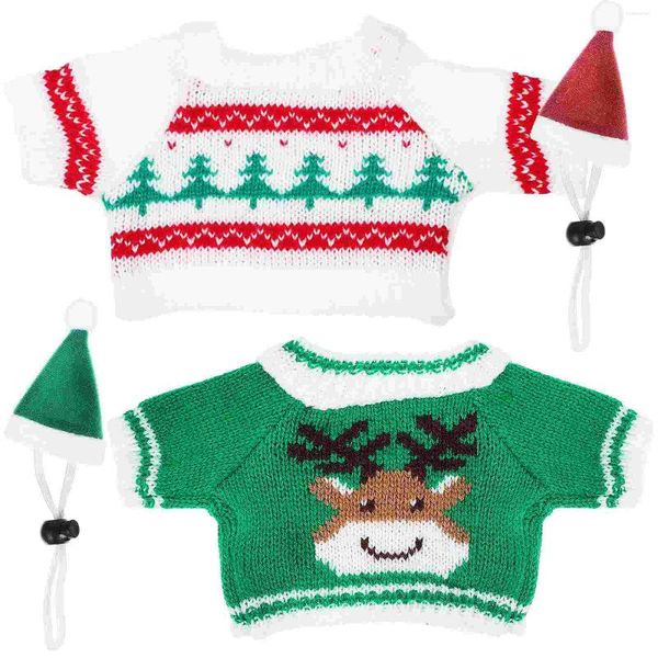 Vêtements pour chiens Cochon d'Inde Trucs Petit animal de compagnie Tenue de Noël Hiver Mini Pull Costume Noël Année Vêtements Chaton Tenues