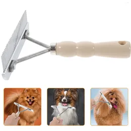 Vêtements de chien peigne à cheveux chiot brosse de toilettage pour animaux de compagnie râteau à main beauté plastique nettoyage du marié