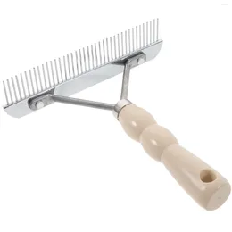 Vêtements de chien peigne à cheveux chiot râteau brosse animal de compagnie toilettage en plastique marié