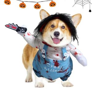 Vêtements pour chiens halloween et vêtements de chat vêtements de costume effrayant
