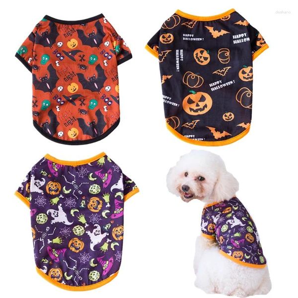 Vêtements pour chiens Vêtements d'Halloween pour grands chiens Sweat-shirt imprimé de Noël Printemps Automne Hiver Pull pour animaux de compagnie Produits