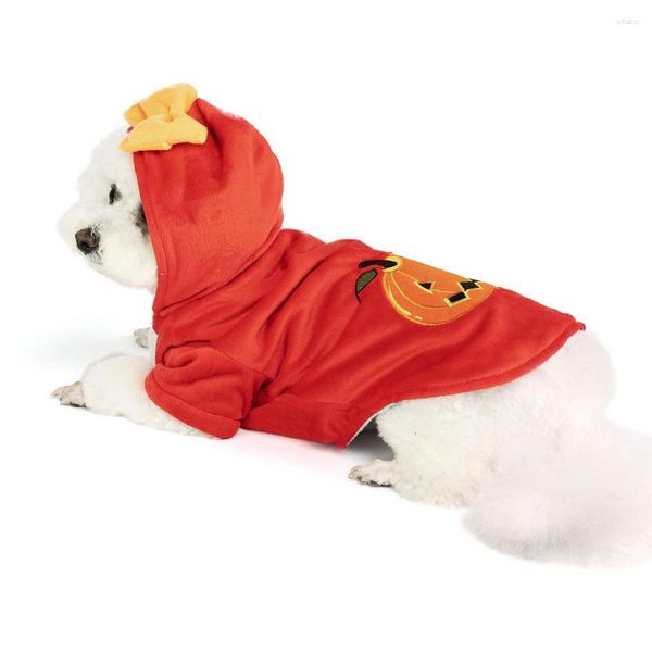 Ropa para perros, Ropa de Halloween, suéter, Ropa para perros de calabaza para mascotas pequeñas, disfraz cálido para otoño e invierno, Ropa para niños y niñas