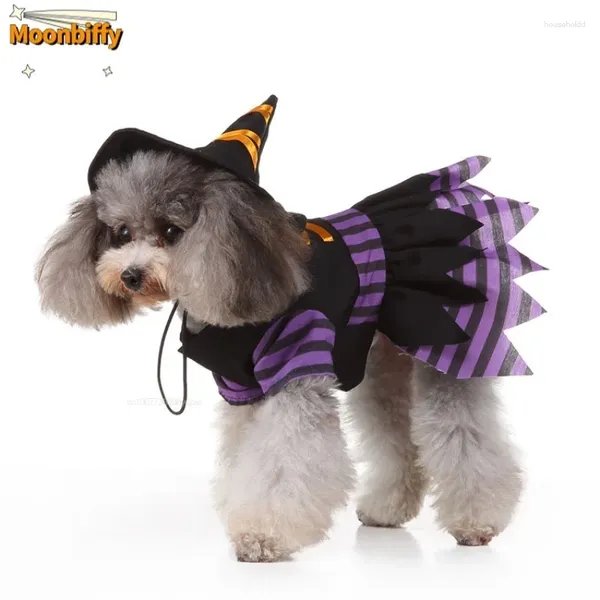 Vêtements pour chiens Costume d'Halloween Ffantasia Déguisement drôle pour petits chiens Tenue de Noël Pirate Sorcier Cosplay