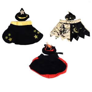 Hondenkleding Halloween Pet Cape en hoed schattig kostuumset ademend comfortabel aantrekkelijk gemakkelijk te wassen slijtage voor kat