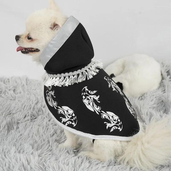 Vêtements pour chiens Halloween Cape pour animaux de compagnie Décoration de chat Cape Chapeau Cosplay Costume de Noël Habillez des vêtements pour Chihuahua Petit