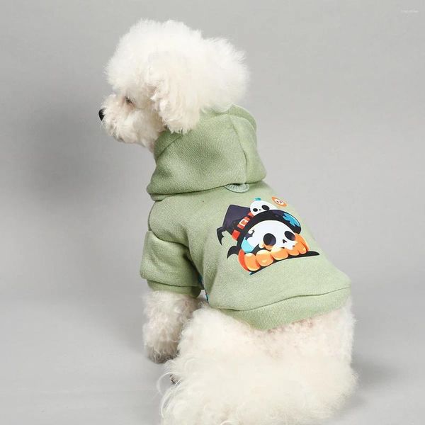 Vêtements pour chiens Halloween Pet Vêtements d'automne et pull de mode d'hiver Petit sweat à capuche de taille moyenne
