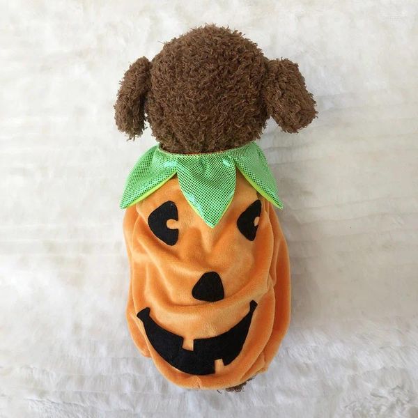 Ropa para perros ropa de mascotas de halloween para perros pequeños cachorro de cospy divertido disfraz de calabaza