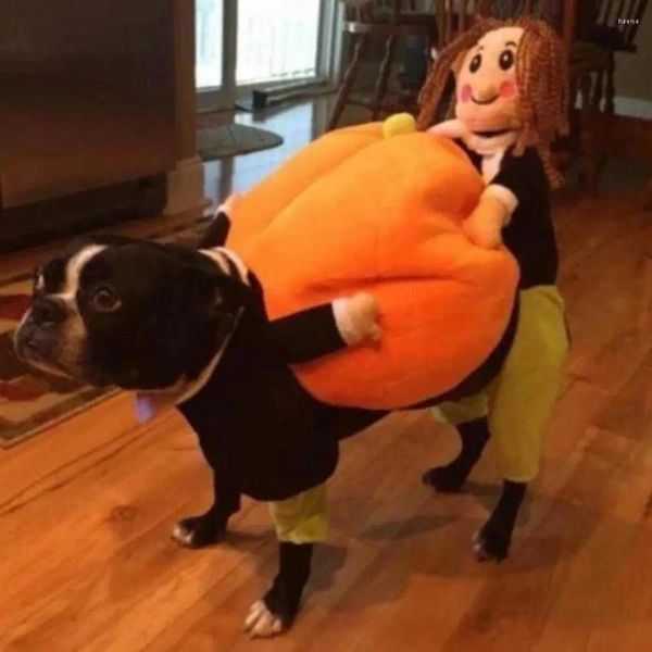 Vêtements de chien Halloween Costume d'animal de compagnie mignon citrouille conception confortable vêtements de chat accrocheur pour la décoration de fête à la maison fantaisie habiller