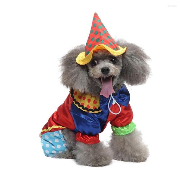 Ropa para perros, disfraces de Halloween para mascotas para gatos pequeños, ropa de Cosplay de mago con sombrero, mono de vacaciones, trajes, ropa