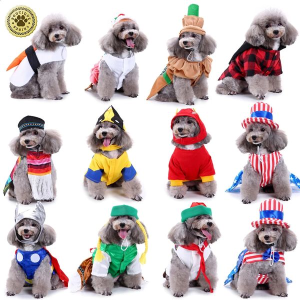 Vêtements pour chiens Halloween Pet Kimono Cosplay Chien de Noël Costume drôle Sushi Chef Funny Dog Cat Festival Costume pour Bulldog 231110