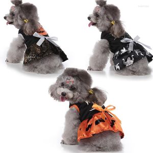 Vêtements pour chiens Halloween Pet Jupe Citrouille Costume Drôle Chat Sorcière Chiot Vêtements Dress Up Fournitures