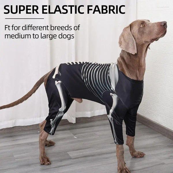 Vêtements pour chiens Costumes de squelette d'Halloween Funny Big Cosplay Vêtements Habiller Combinaison Accessoires de costumes pour animaux de compagnie