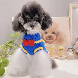 Vêtements pour chiens Manteau de pull de chat fait à la main Vêtements d'hiver Chihuahua Yorkshire Terrier Poméranie Maltese Shih Tzu Bichon Caniche Vêtements