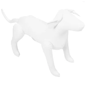 Hangonners de vêtements pour chiens Modèle de vêtements pour animaux de compagnie gonflable pour décoration des mannequins d'animaux debout affiche un accessoire de scène blanc