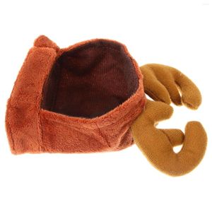 Costumes de chapeau de vêtements pour chiens pour les petits chiens Antlers Headpiece Cartoon Cap Pet Cat Heart