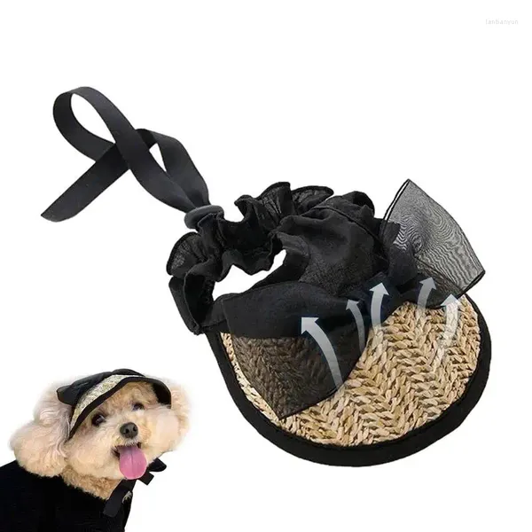 Sombrero de vestimenta de perros para visor de mascotas portátiles suaves y cómodos autos reutilizables gorros de senderismo al aire libre suministros