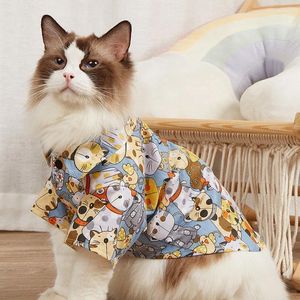 Vêtements de chien Hawaii Chemises de plage d'été Vêtements pour animaux de compagnie vestige