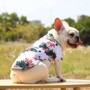 Vêtements pour chiens hawaïens chemise plage chiot plages de vêtements cool chemises d'été goutte