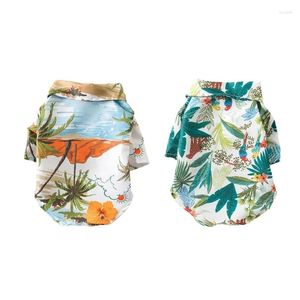 Vêtements de chien Hawaiians chemises cool vêtements de plage chiot t-shirt d'été