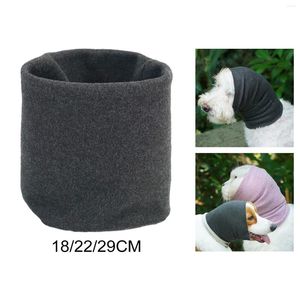 Vêtements pour chiens enveloppe enveloppe oreilles de cou au cou chaud réconfort chats toiletant doux chaude protection contre le bruit d'hiver couverture écharpe