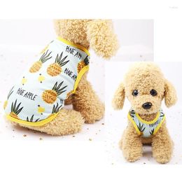 Hondenkleding Hokerbat Fruitprint Huisdierenkleding Ademend T-shirt Zomer Chihuahua