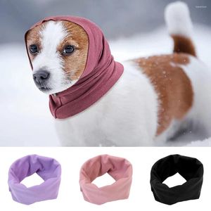 Coupage de vêtements pour chiens Couettes de compagnie Chauffeur de couverture d'oreille de couleur Pure Couvre d'oreille de couleur Pure Couleur pure