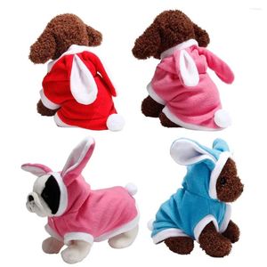 Vêtements pour chiens Manteau à capuche Vêtements pour chiens Polaire Chat Chiot Pâques Costume pour animaux de compagnie Vêtements Chaud Habillage Tenue