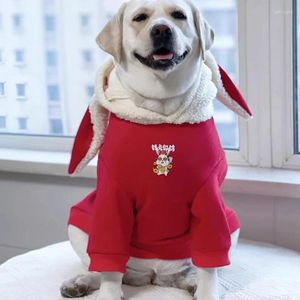 Hondenkleding Hoodie Jas Jaar Kleding Winter Grote Grote Kostuum Husky Samojeed Golden Retriever Labrador Huisdierenkleding