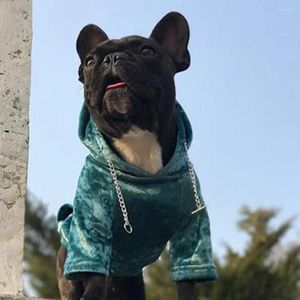 Hondenkleding Hoodie Comfortabele koraal Fleece Pet Sweatshirt Modieuze warme winterkledingbenodigdheden