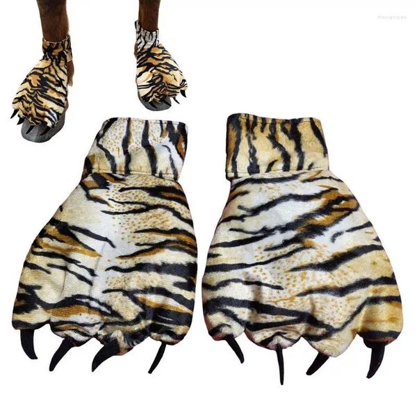 Ropa de perro calcetines de caballo tigre de tigre protección de pezuña decoración de herradura animal para vestirse