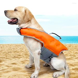 Vêtements de chien gonflable maillot de bain gilet de sauvetage gilet fournitures pour animaux de compagnie facile à transporter gonfleur