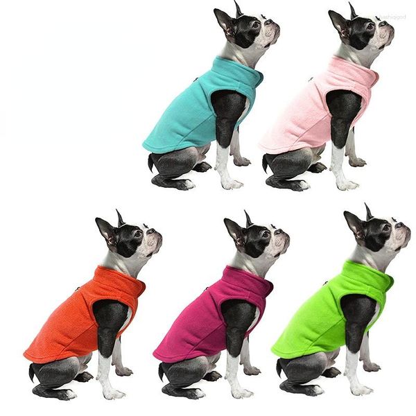 Ropa para perros Chaqueta Europea y americana Gruesa Color Sólido Chaleco de lana Fabricantes Spot Ropa Productos para mascotas