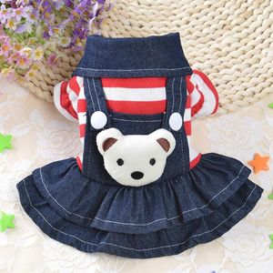 Jeans de vêtements pour chiens robe denim chat animal de compagnie de vêtements généraux