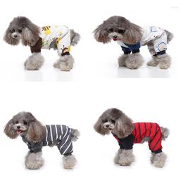 V￪tements pour chien saut ￠ saut ￠ saut ￠ pyjama chiot v￪tements pour chats v￪tements pyjama terrier pyjamas combinaison pour les petits chiens b