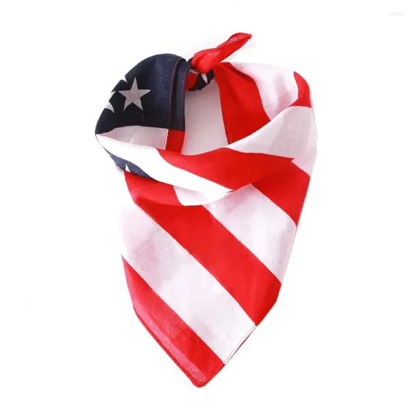 Appareils pour chiens katu pet américain drapeau kerchief christmas bandanas accessoires bandage triangulaire écharpe toilettage