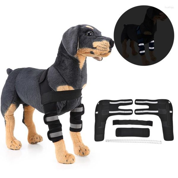 Vêtements pour chiens genouillères pour chiens équipement de protection couverture de blessure pour animaux de compagnie plaie Anti-morsure soutien des jambes fournitures de réadaptation