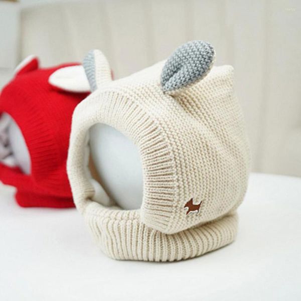 Chien vêtements tricoté chapeau chaud bonnet bonnet mode hiver chiot oreille conception pour animal de compagnie chat Animal chapeaux de noël