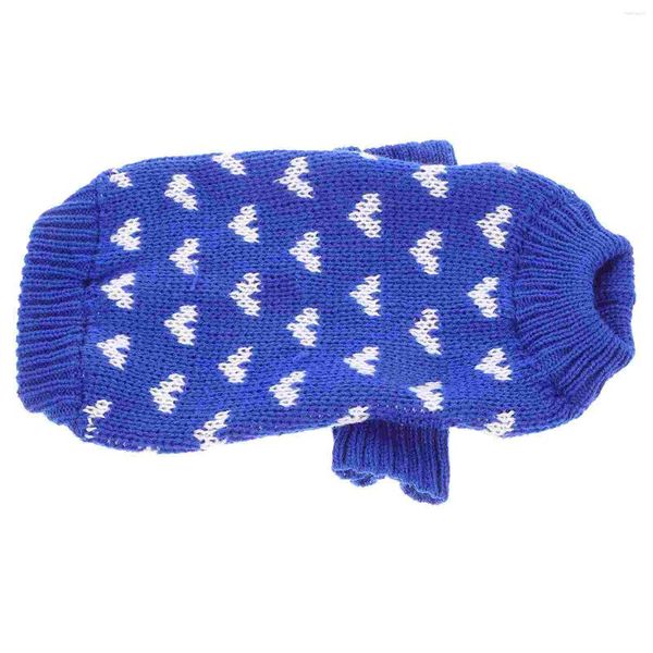 Vêtements pour chiens pull tricoté petits vêtements motif coeur chiots (taille XS)