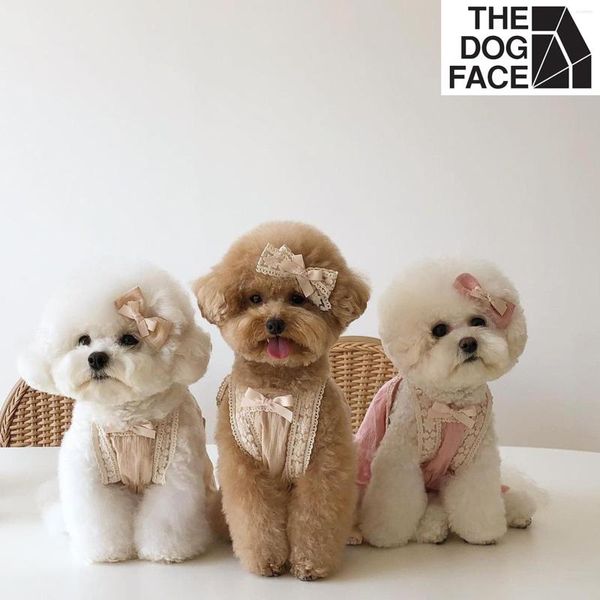 Ropa para perros Ropa de algodón de encaje Traje cómodo Mascotas ajustables Falda Durable para cachorros Perros lindos Accesorios para mascotas encantadores Proveedor