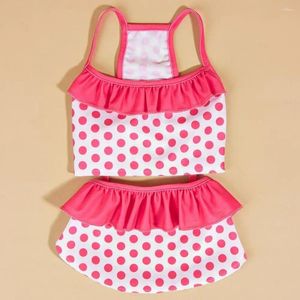 Hondenkleding Lace Design Swimwear kleurrijke polka dot huisdier zwempak set voor kleine honden comfortabele strandkleding bikini jurk katten schattig