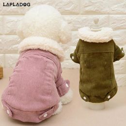 Hondenkleding lapladog winter warme huisdier kleding dikke katoenen kat puppy hoodies jas sweatshirt jassen 2 kleuren Avaalbare ZL386