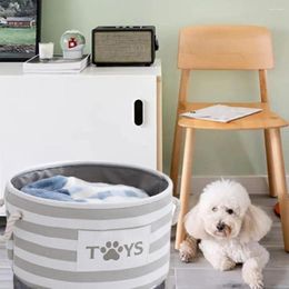 Appareils pour chiens Boîte de rangement de rangement de jouets de grande capacité Boîte de vêtements pour animaux de compagnie pliable avec poignée Organisateur de rond