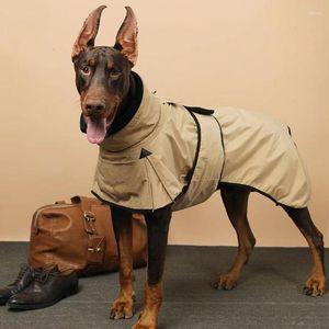 Hondenkleding grote kleding herfst en wintertrengraamjas plus fleece jas Doberman Golden Retriever Malinois accessoires