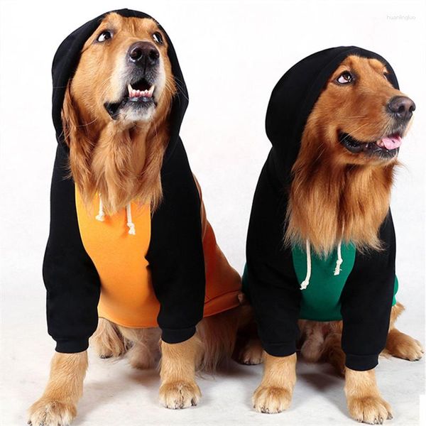 Ropa para perros Gran sudadera con capucha Abrigo Chaqueta Traje Ropa grande Invierno Golden Retriever Husky Labrador Samoyedo Ropa para mascotas Traje de ropa