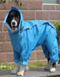 Appareils pour chiens Grands vêtements imperméables Jumps de pluie imperméable pour gros chiens moyens petits chiens Golden Retriever Outdoor Pet Clothing Coat5339472