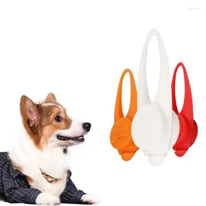 Vêtements pour chiens LED Pendentif en silicone lumineux pour animaux de compagnie peut être attaché à n'importe quel collier Fournitures sécurisées