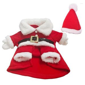 Vêtements pour chiens Legendog Noël Costume pour animaux de compagnie Vêtements d'hiver drôles de père Noël avec chapeau Fournitures Accessoires vestimentaires