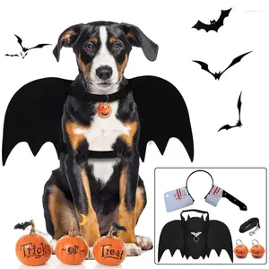 Appareils pour chiens Legendog Halloween Pet Costume Set Creative Bat Creative With Leash Pumpkin Bell O Ring Supplies Accessoires de vêtements