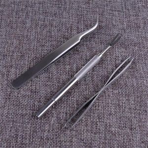 Appareils pour chiens Letaosk Qualité 3 PCS Silver en acier inoxydable Traitement pour animaux de compagnie Plee Lice Fork Tweezers Clip Remover Tool