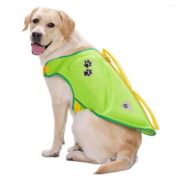 Ropa para perros Chaleco salvavidas para perros Chaqueta de flotabilidad súper de alta visibilidad Pequeño gran preservador de mascotas Traje de baño de flotación